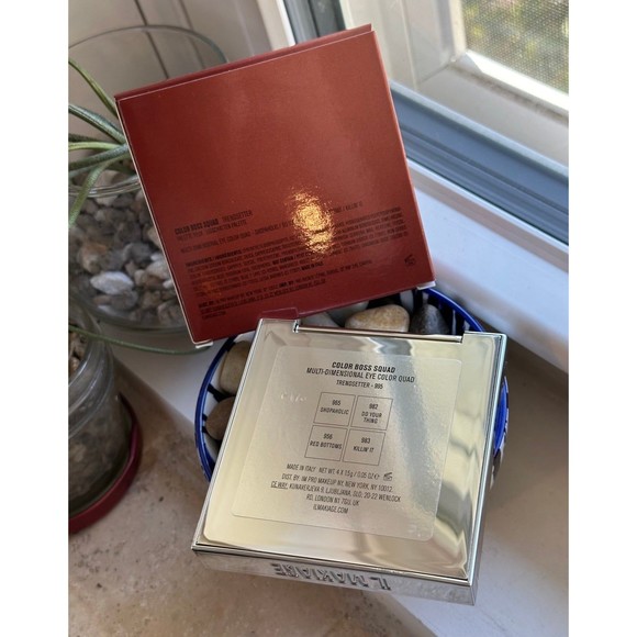 IL MAKIAGE Trendsetter Color Boss Squad Eyeshadow Palette Quad Burgundy Metallic - Picture 5 of 12